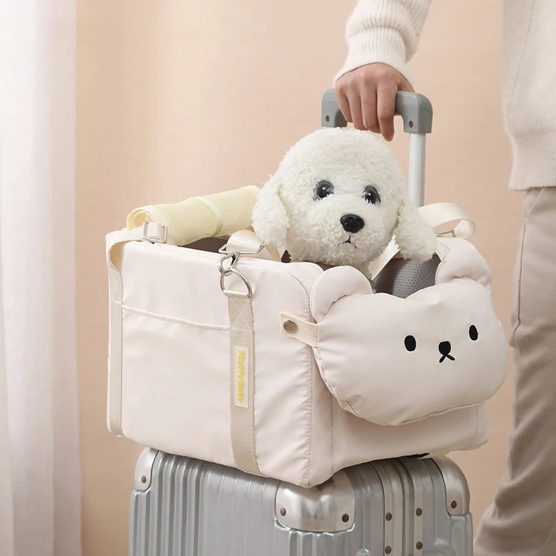 Portable car pet bag, multi-functional shoulder bag, dog bag, cat bag, convenient and practical